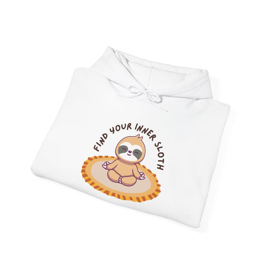 Find Your Inner Sloth Hoodie - Cozy Unisex Sweatshirt for Relaxation