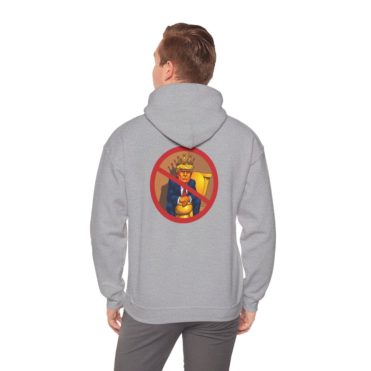 NO KINGS Hoodie — Anti-Monarchist Graphic Pullover