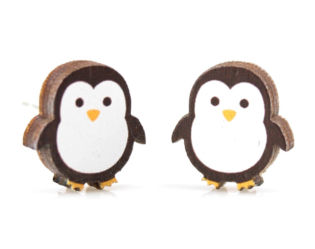 Penguin Stud Earrings