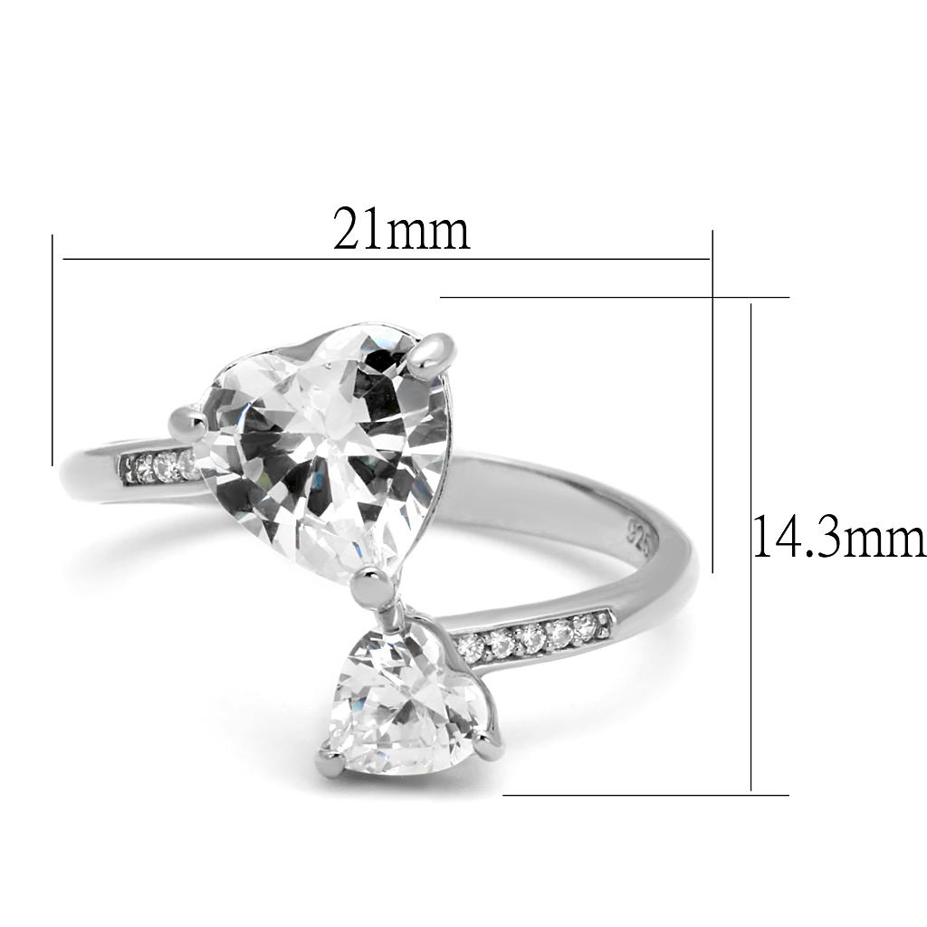 Rhodium 925 Sterling Silver Ring