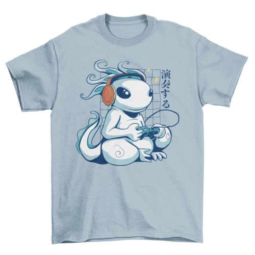 Gaming axolotl t-shirt