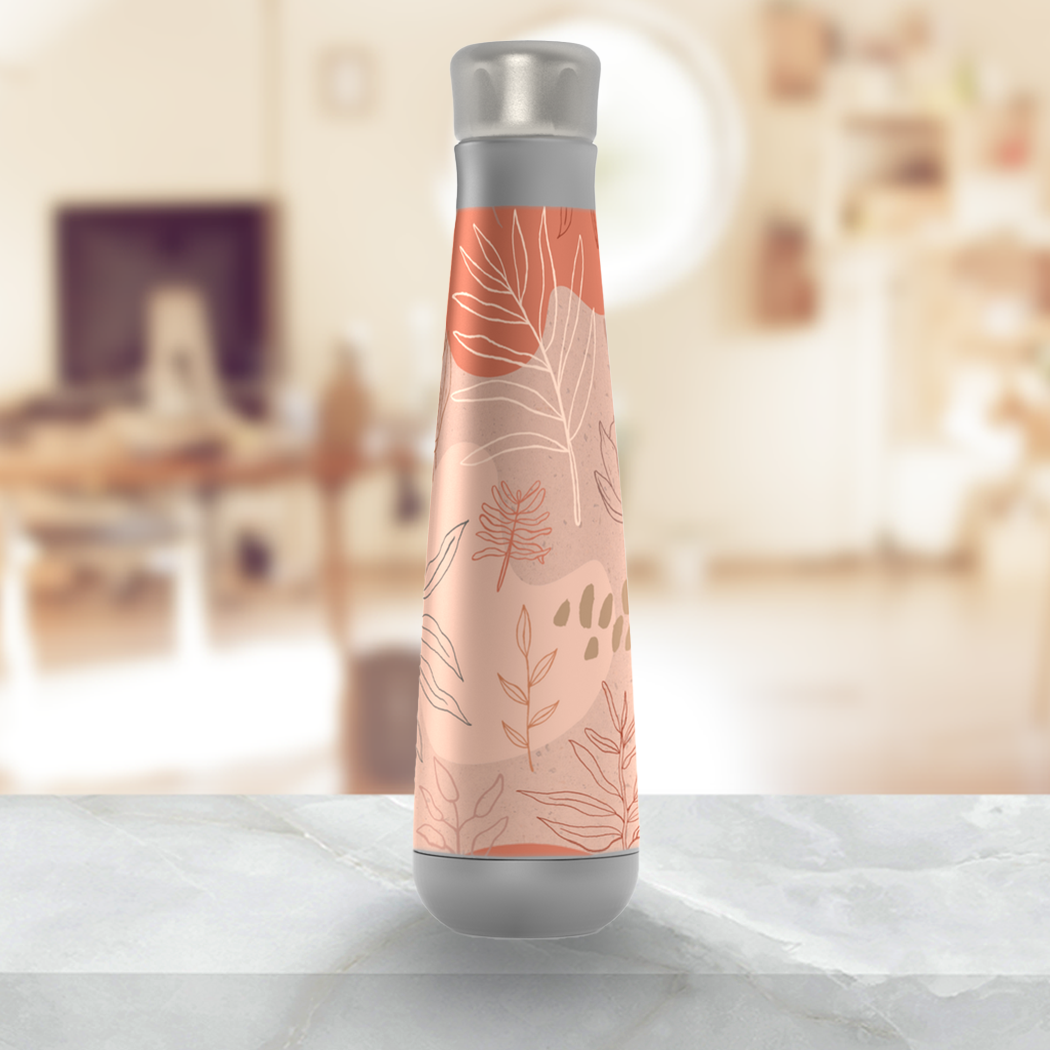 Pink Abstract Desert Water Bottle