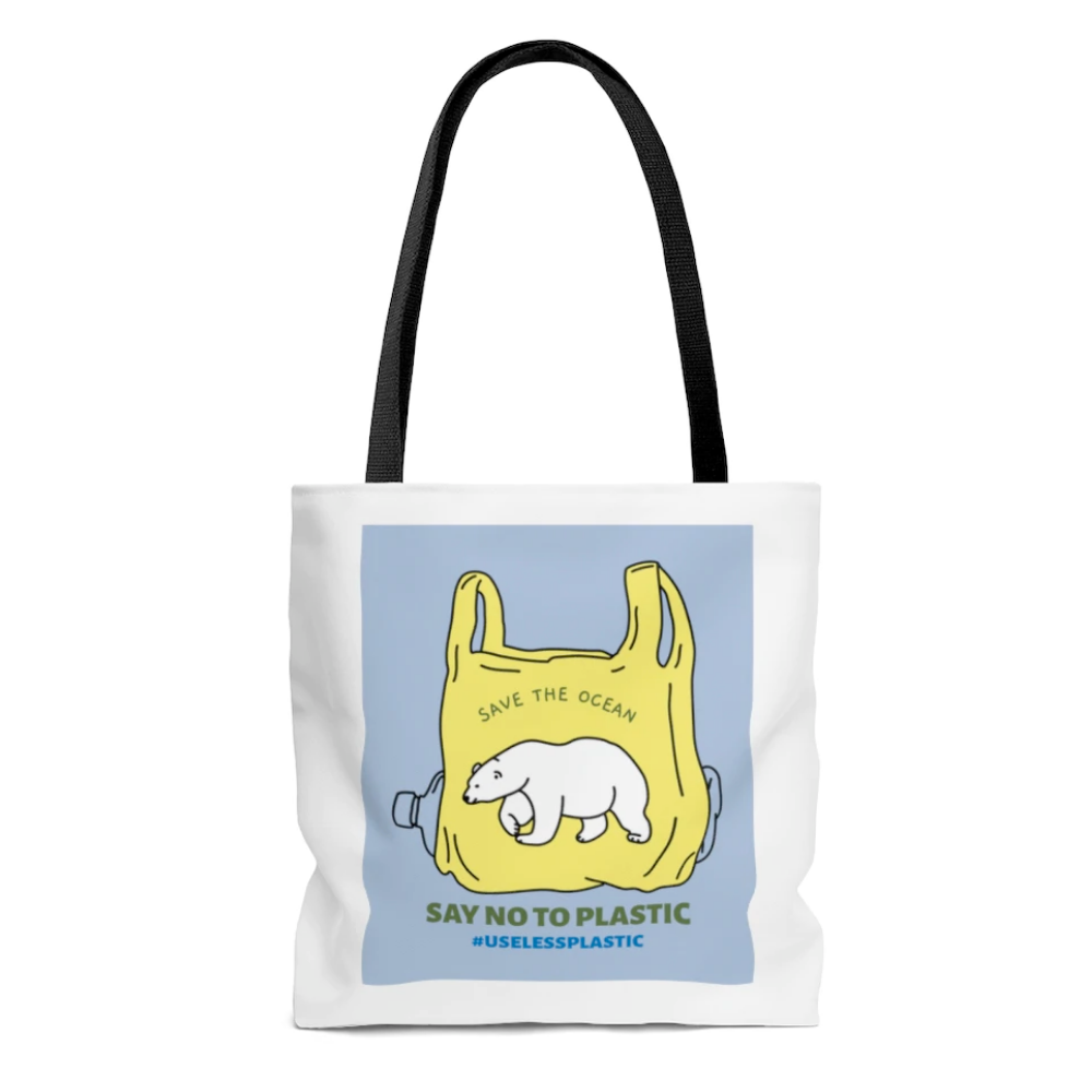 Save The Ocean Polar Bear Edition Tote Bag