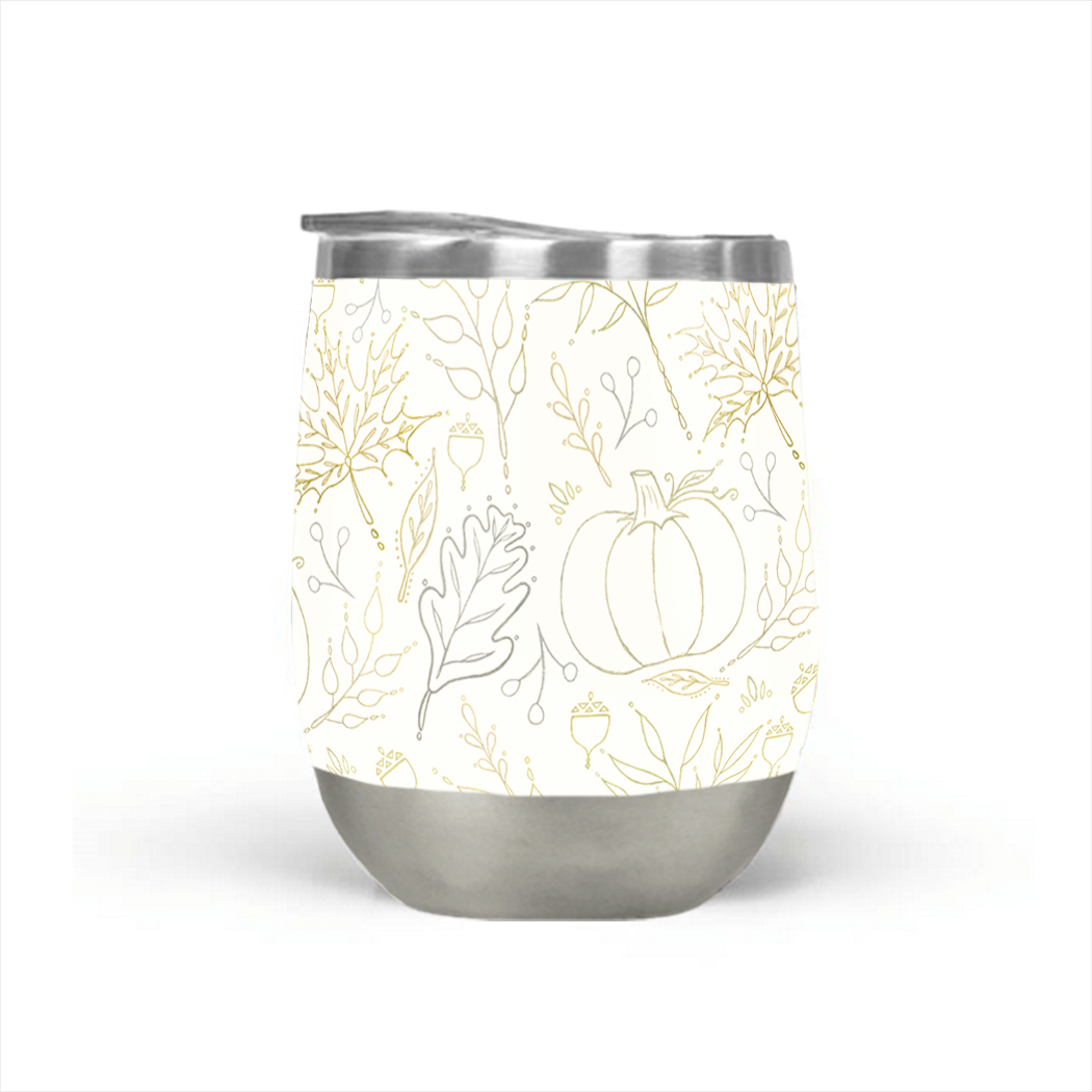 Fall Leaf Stemless Wine Tumbler