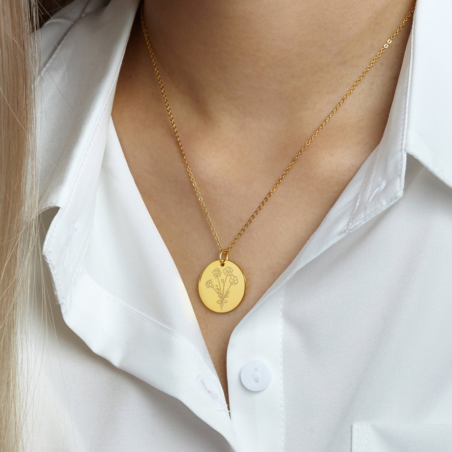 Combined Birth Flower Necklace, Mother Necklace, Birth Flower Jewelry