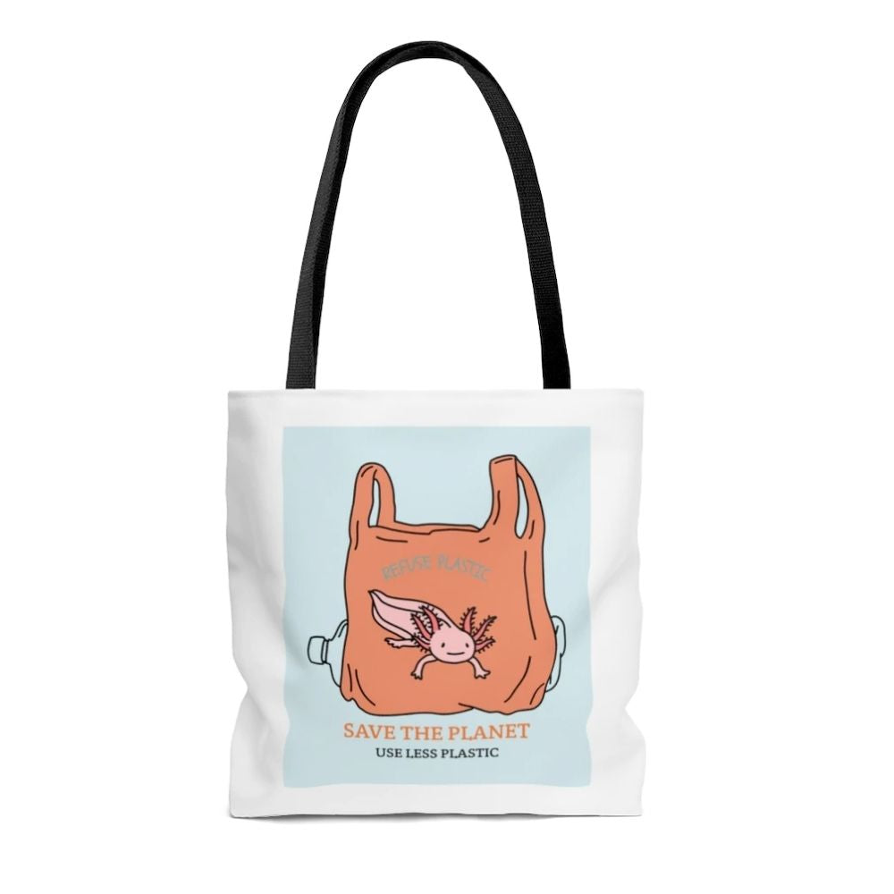 Save The Planet Axolotl Tote Bag