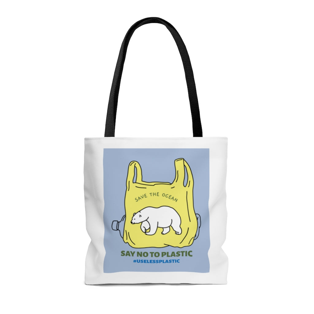 Save The Ocean Polar Bear Edition Tote Bag
