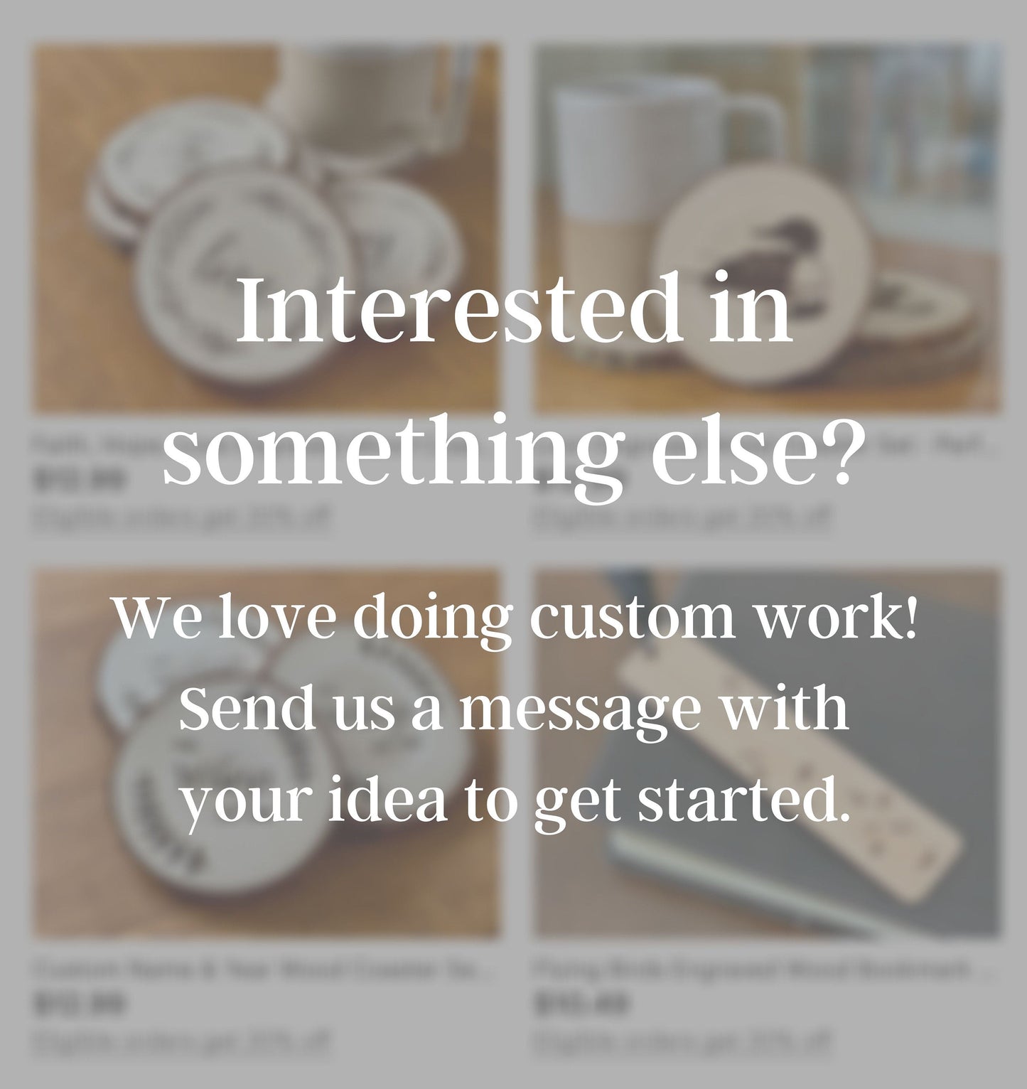 Flying Birds Engraved Wood Bookmark