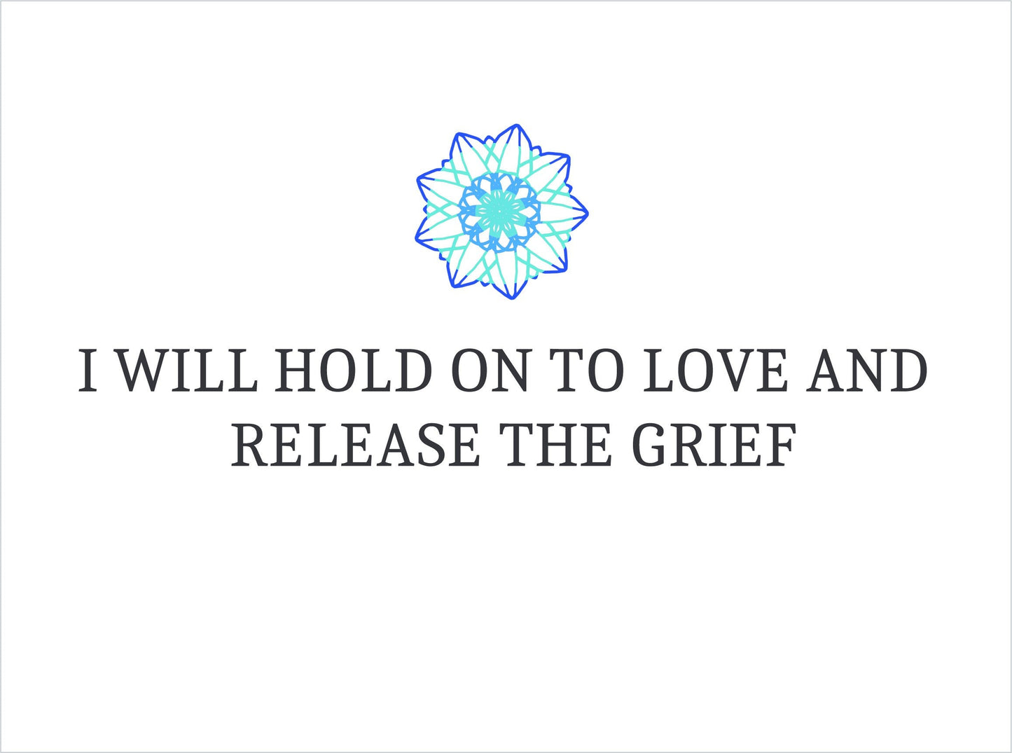 Grief crystal bracelet with an affirmation