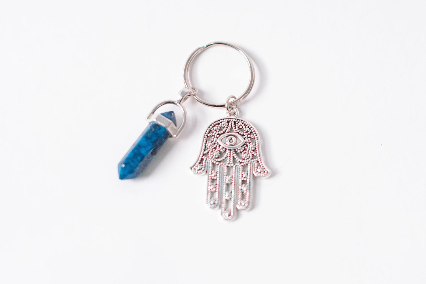Hamsa & Lapis Lazuli Key chain, Key ring Small gifts