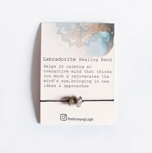 Labradorite Healing Band with an Affirmation