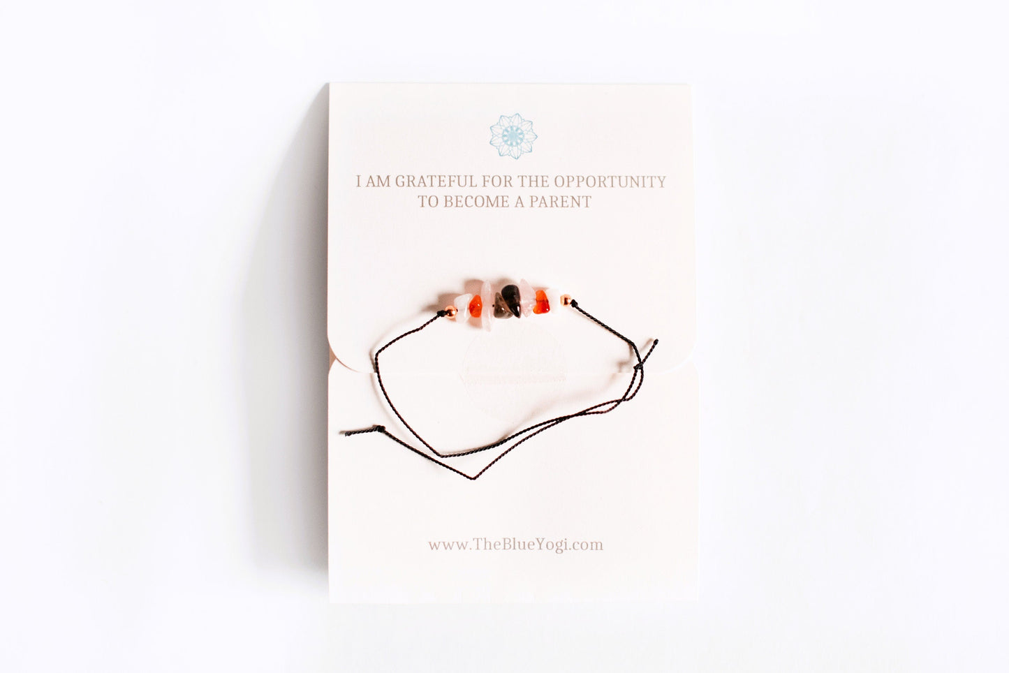 Fertility bracelet with an affirmation