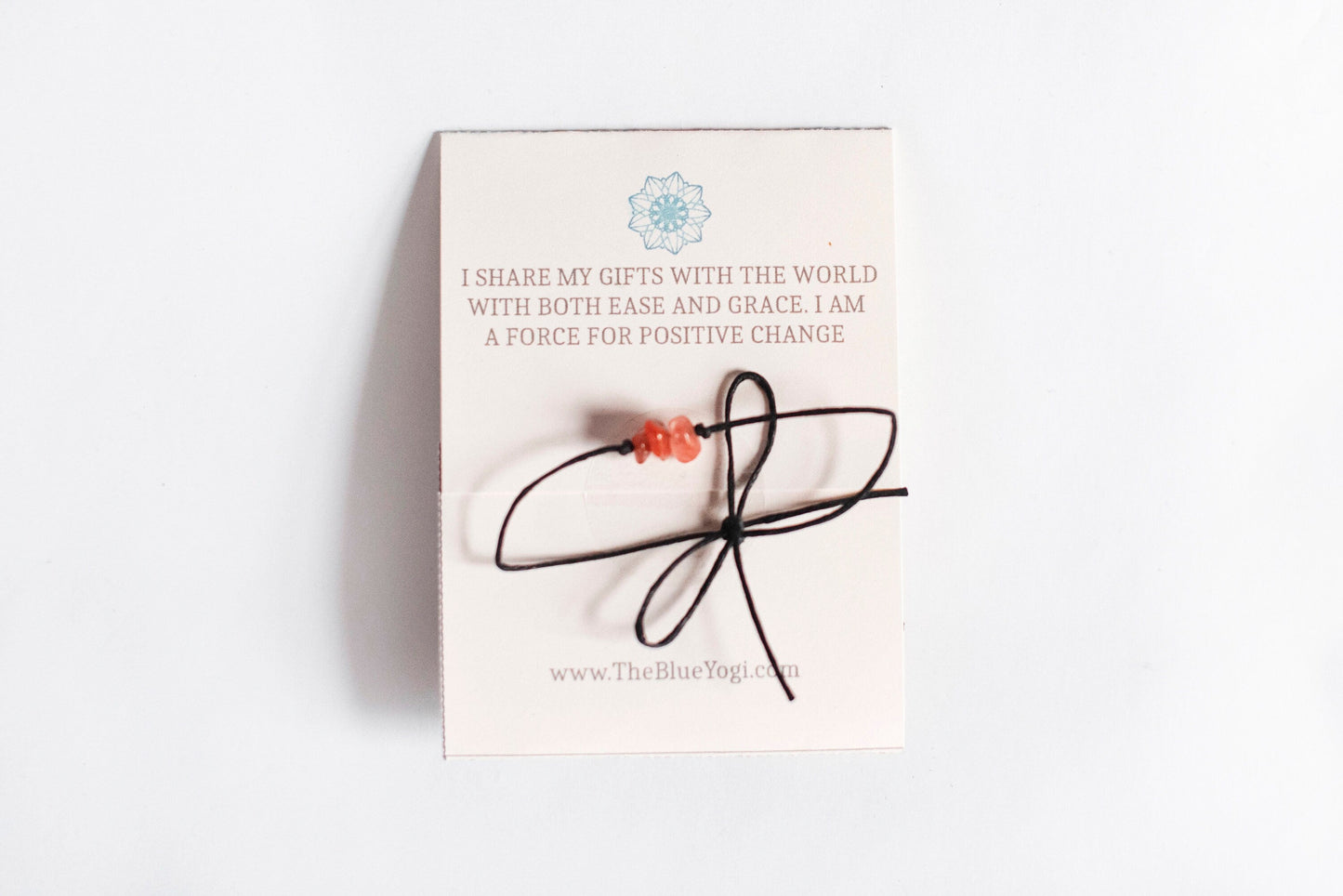 Carnelian Healing Band with an Affirmation