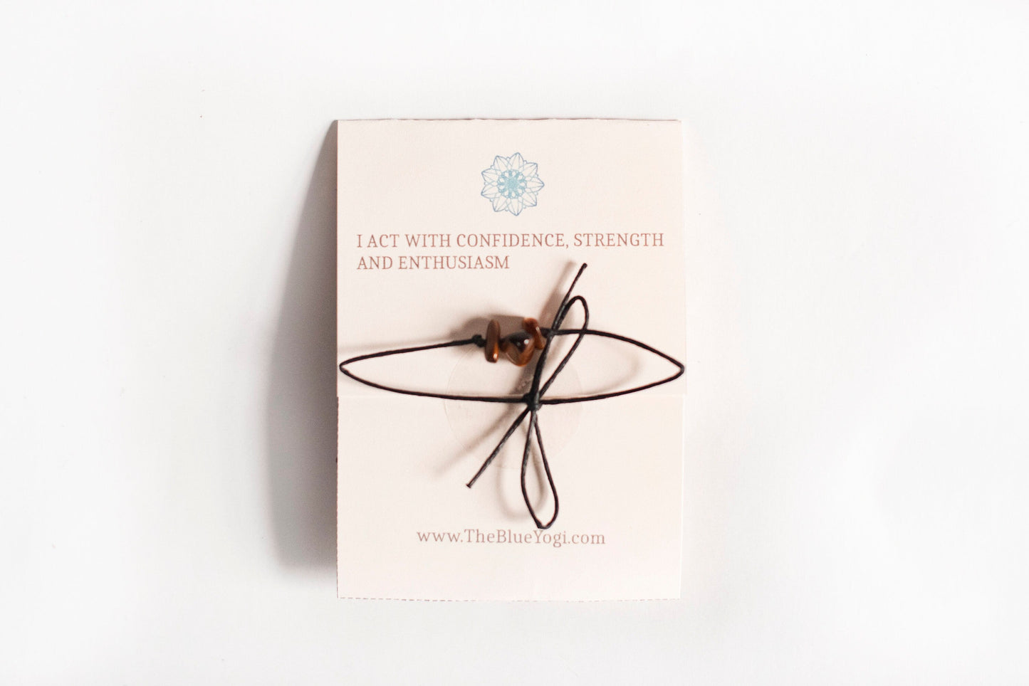 Tiger eye  Gemstone Power Band Casual & Boho  Tie Closure