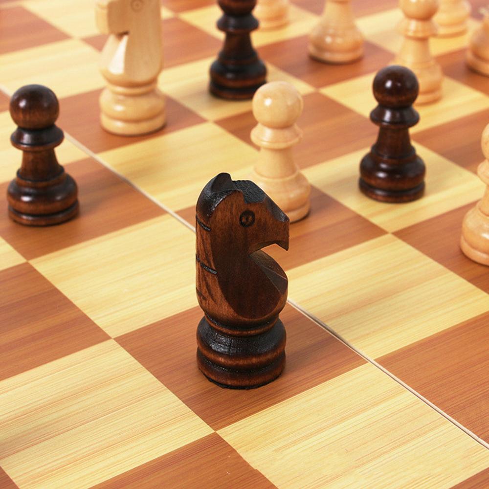 Foldable Wooden Chess Set