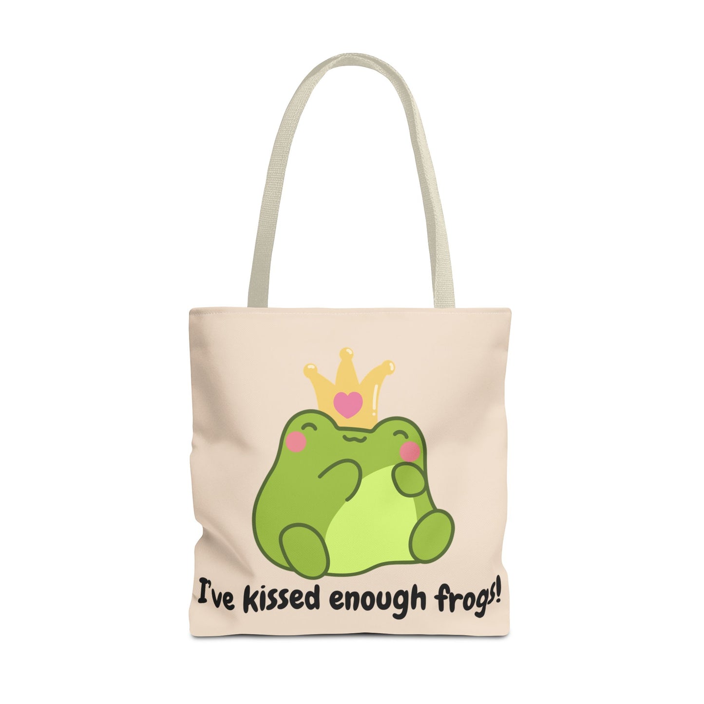 Cute Froggy Tote Bag - 'I've Kissed Enough Frogs!'