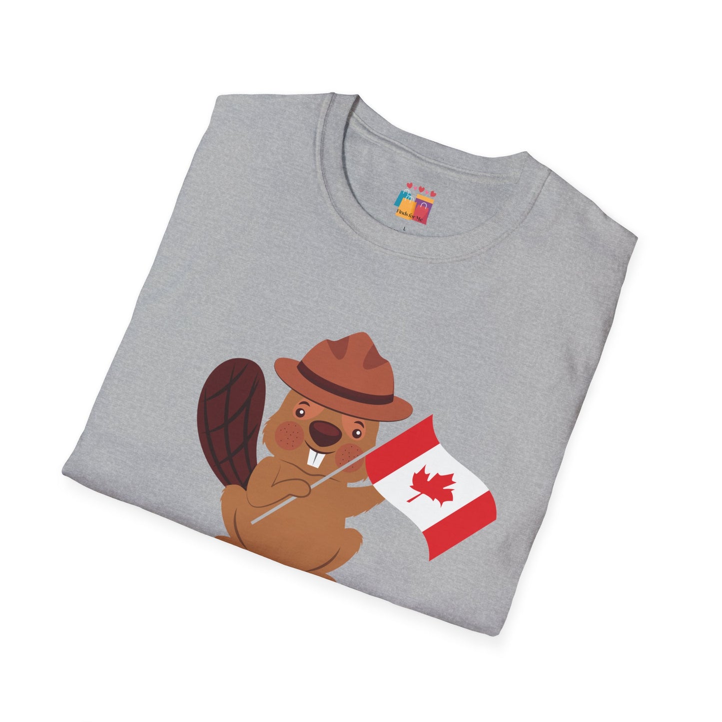 Cute Canadian Beaver Unisex Softstyle T-Shirt