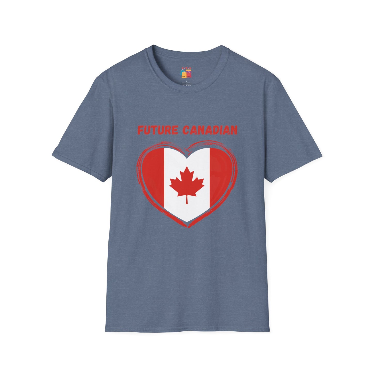 Future Canadian Unisex Softstyle T-Shirt - Perfect Gift for New Canadians