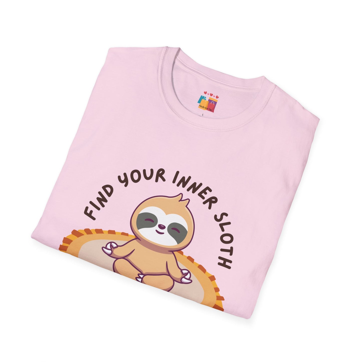 Find Your Inner Sloth Unisex Softstyle T-Shirt - Relaxed Vibe for Chill Lovers