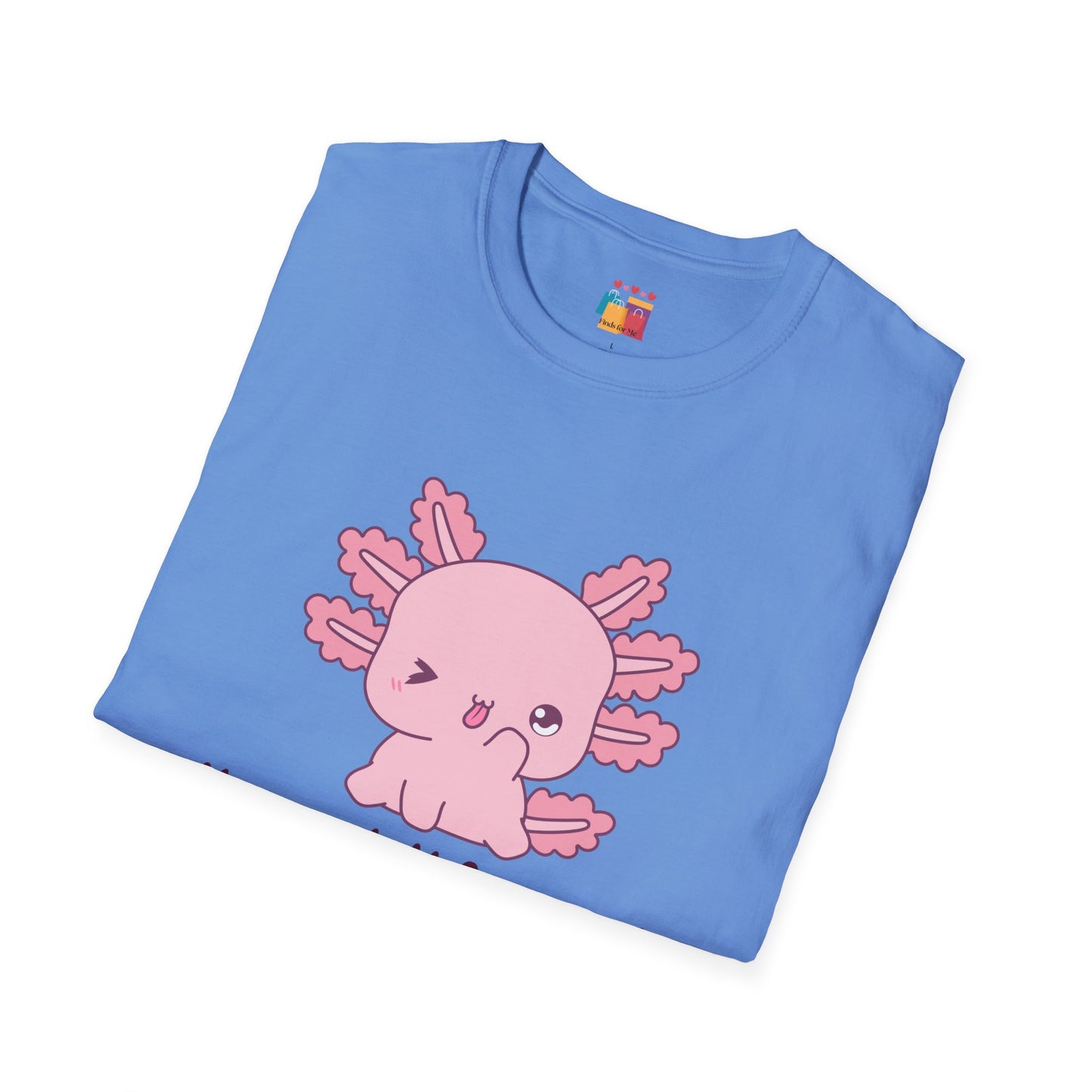 Cute Axolotl T-Shirt - 'You Axolotl from Me!' - Unisex Softstyle Tee