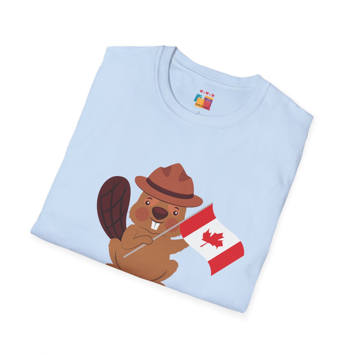 Cute Canadian Beaver Unisex Softstyle T-Shirt