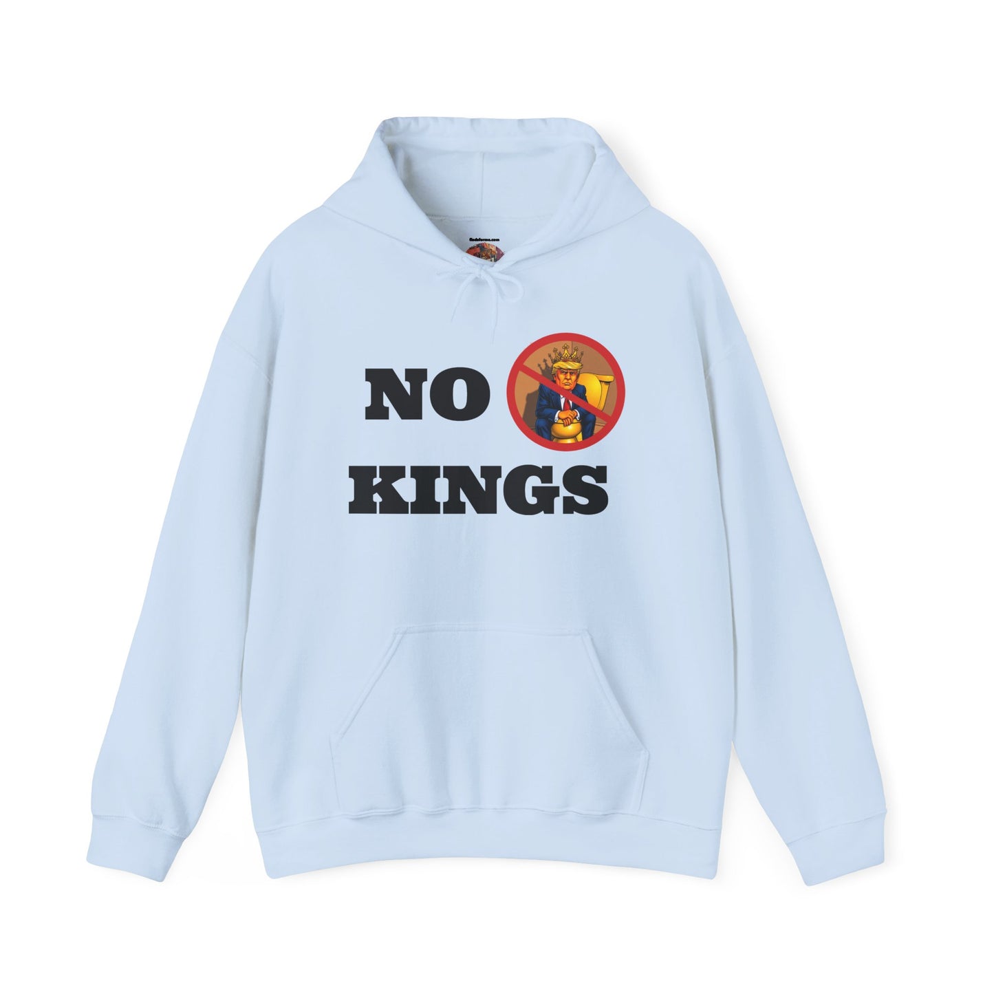 NO KINGS Hoodie — Anti-Monarchist Graphic Pullover