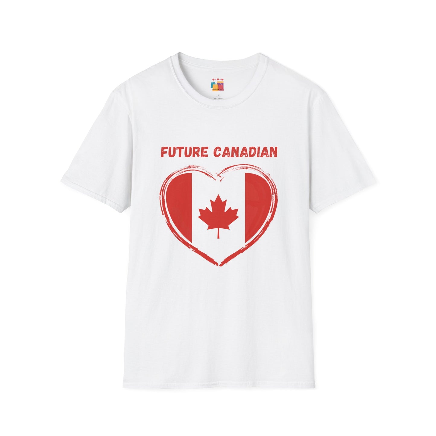 Future Canadian Unisex Softstyle T-Shirt - Perfect Gift for New Canadians