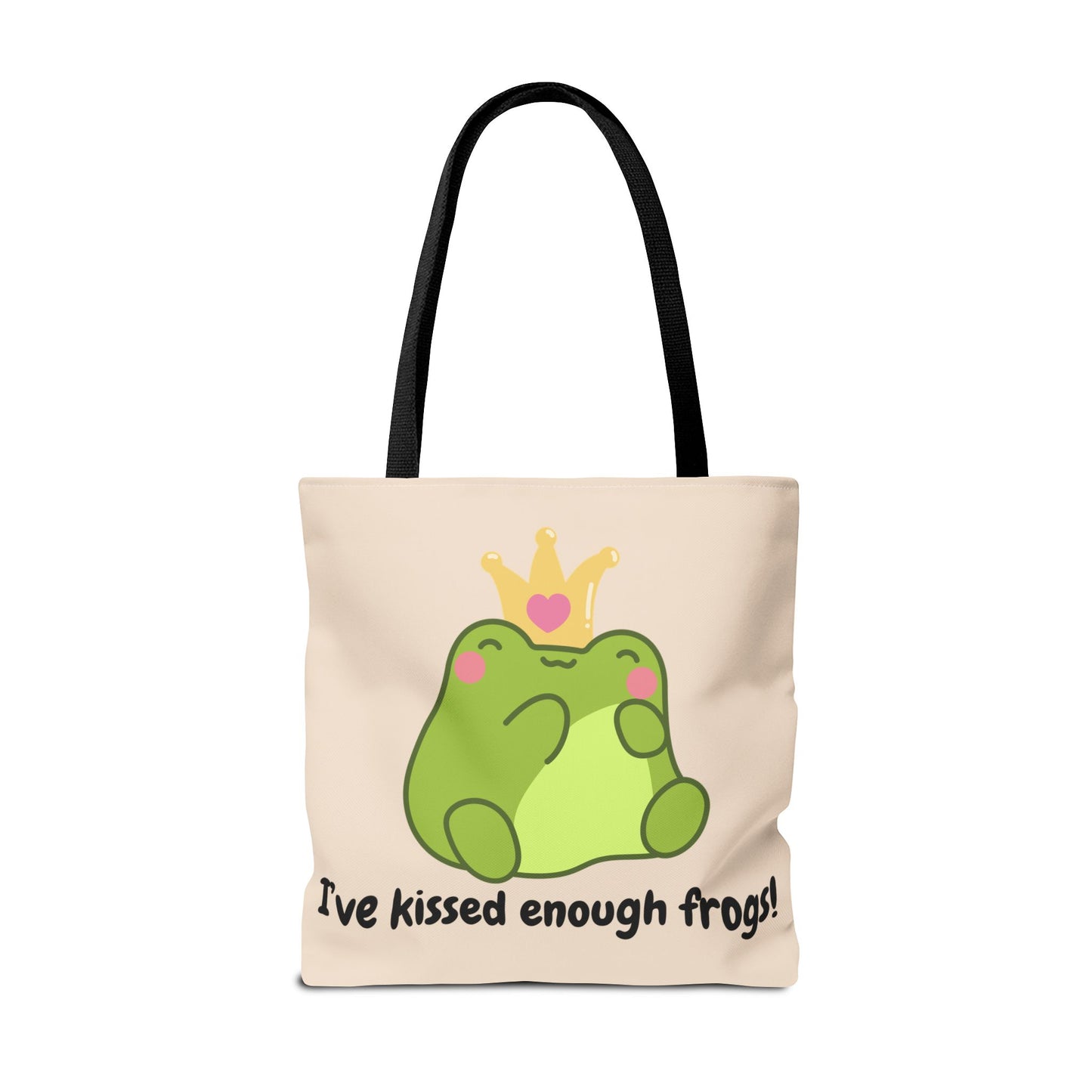 Cute Froggy Tote Bag - 'I've Kissed Enough Frogs!'