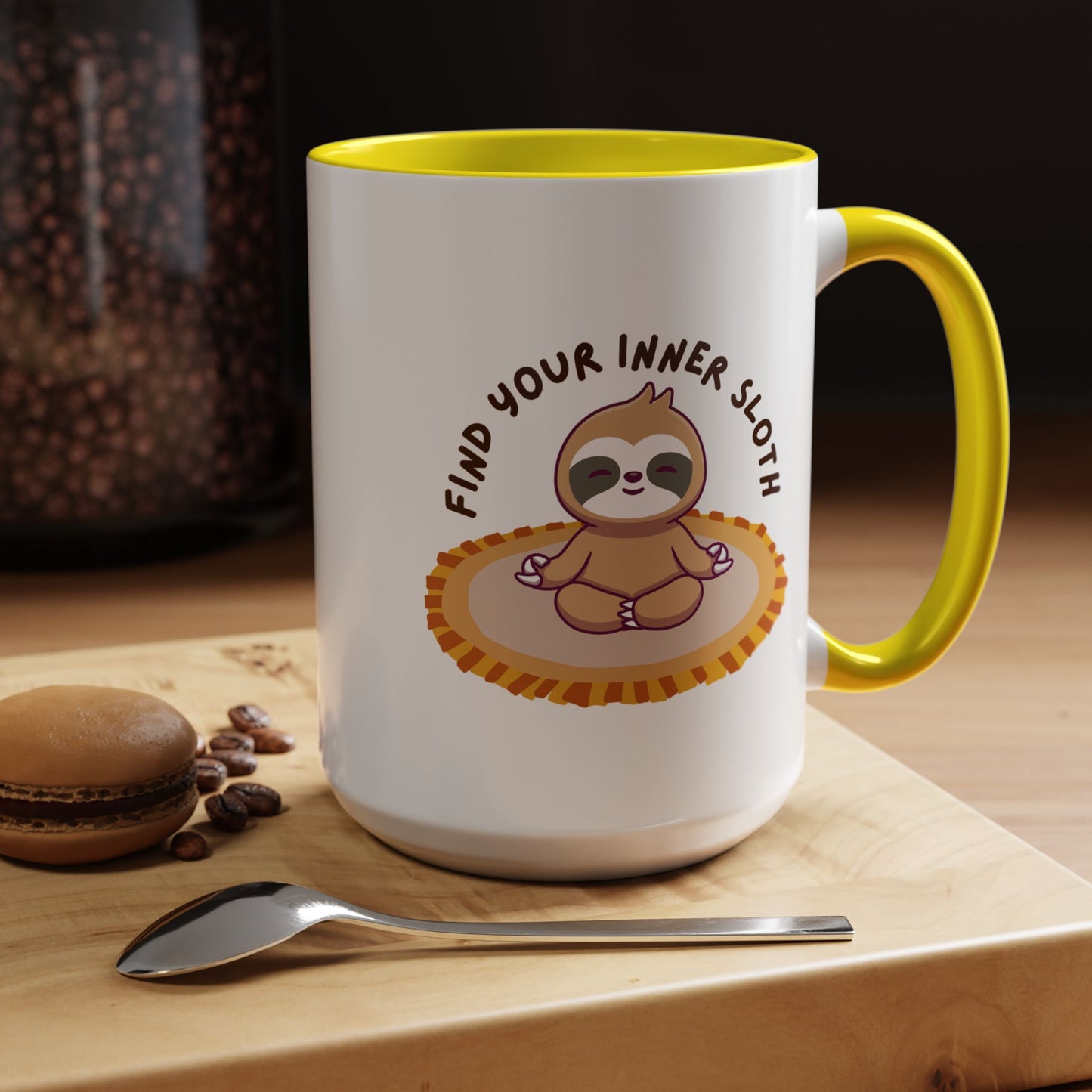 Find Your Inner Sloth Coffee Mug - Relaxing Ceramic Mug for Easygoing Souls