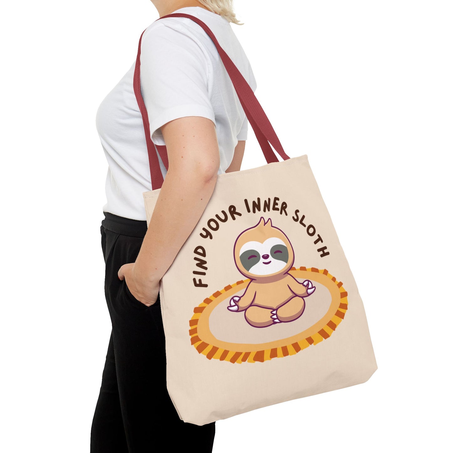 Find Your Inner Sloth Tote Bag - Fun & Relaxing Sloth Design, Perfect for Gifts and Everyday Use