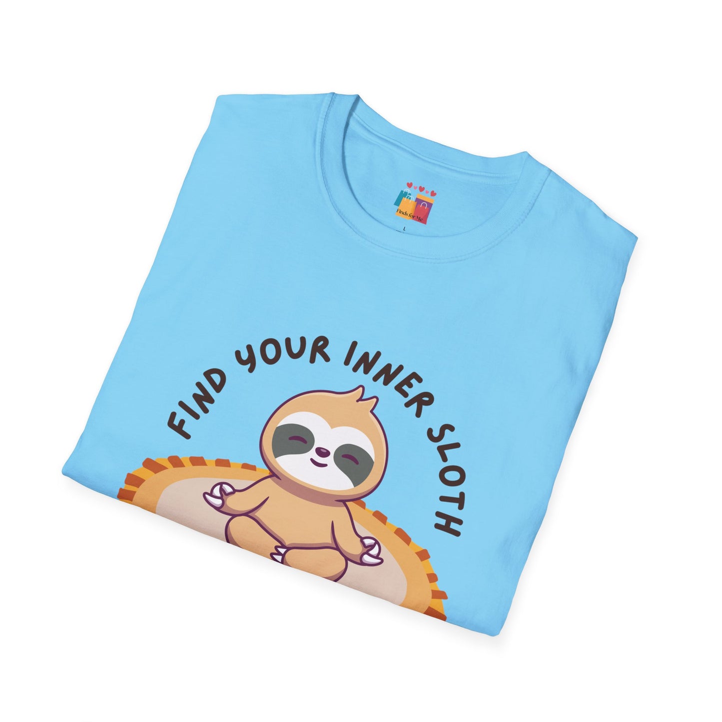 Find Your Inner Sloth Unisex Softstyle T-Shirt - Relaxed Vibe for Chill Lovers