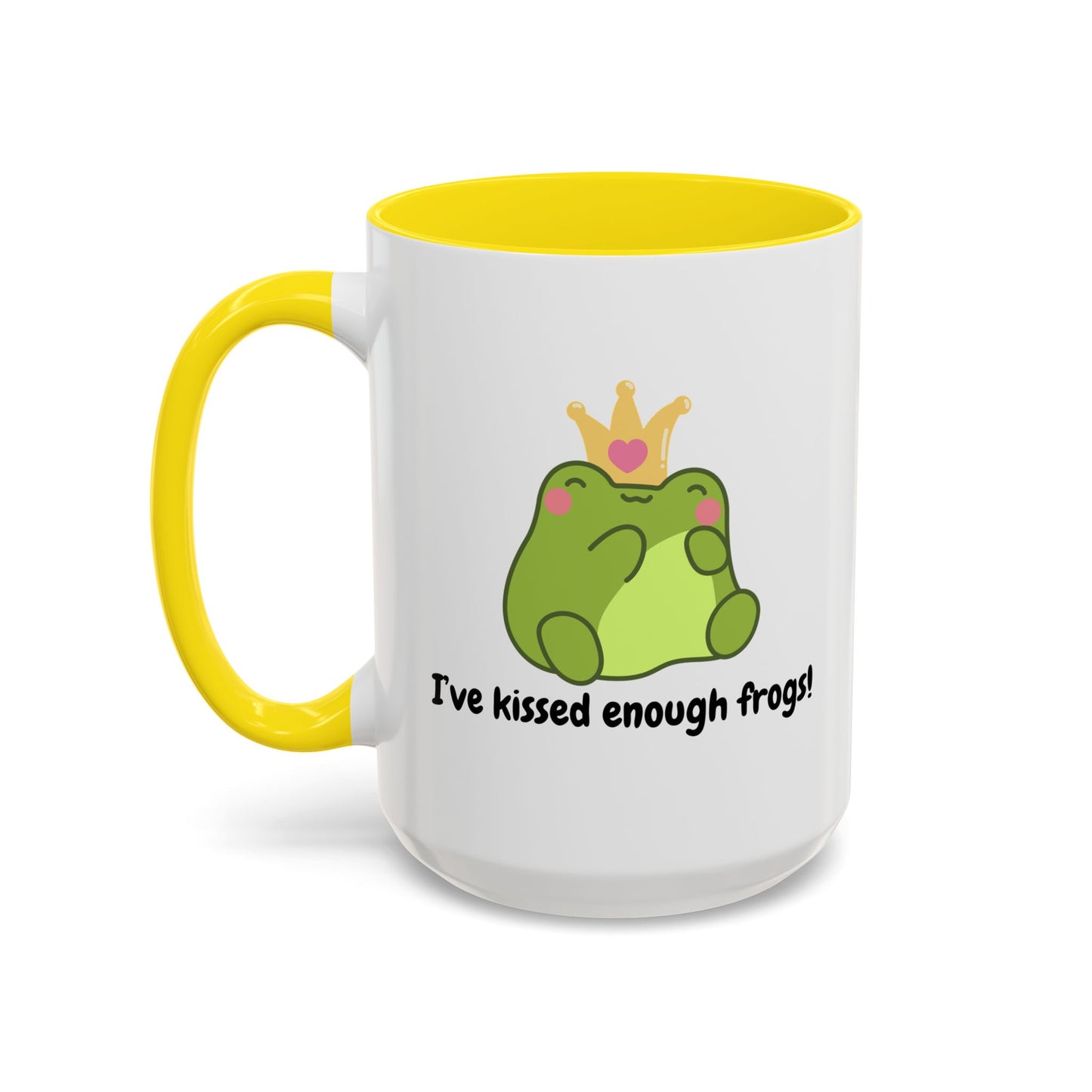 Cute Frog Coffee Mug - 'I've Kissed Enough Frogs!' - Fun Gift for Frog Lovers