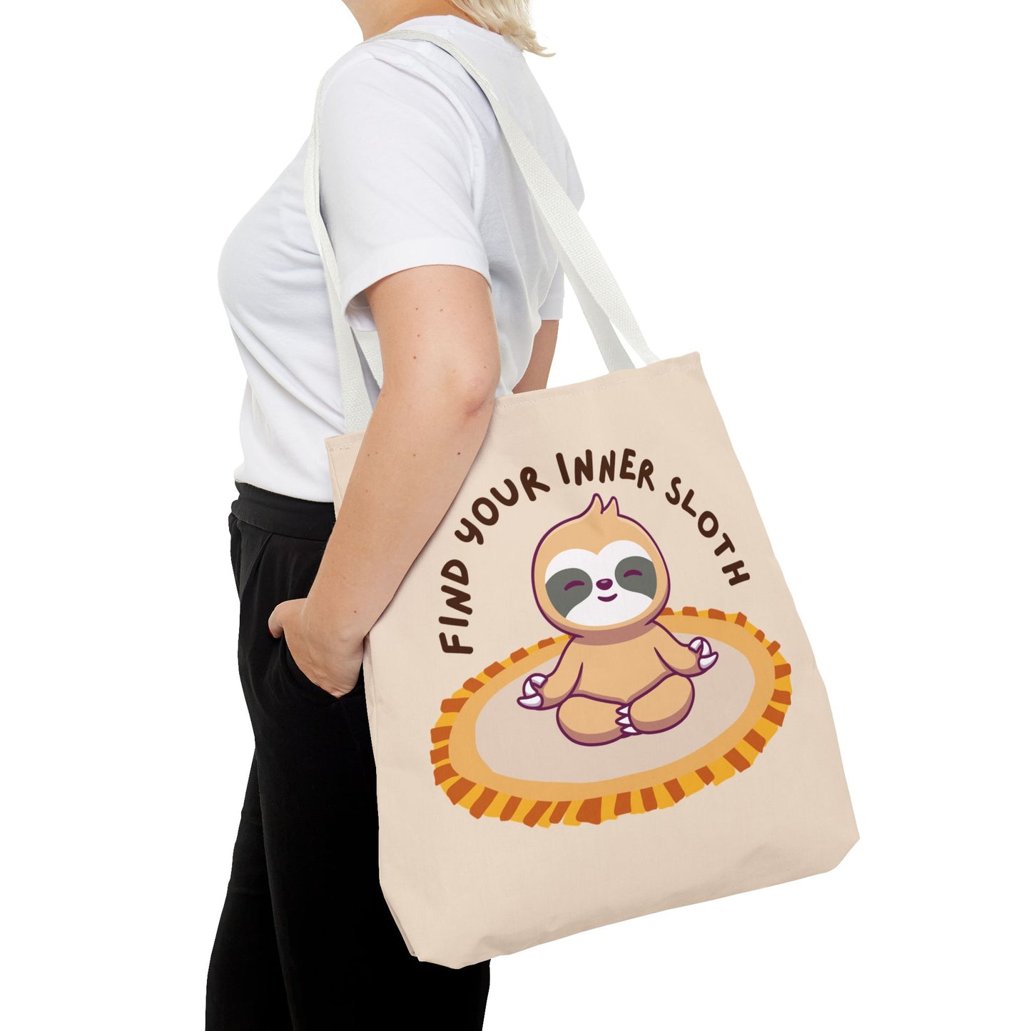 Find Your Inner Sloth Tote Bag - Fun & Relaxing Sloth Design, Perfect for Gifts and Everyday Use