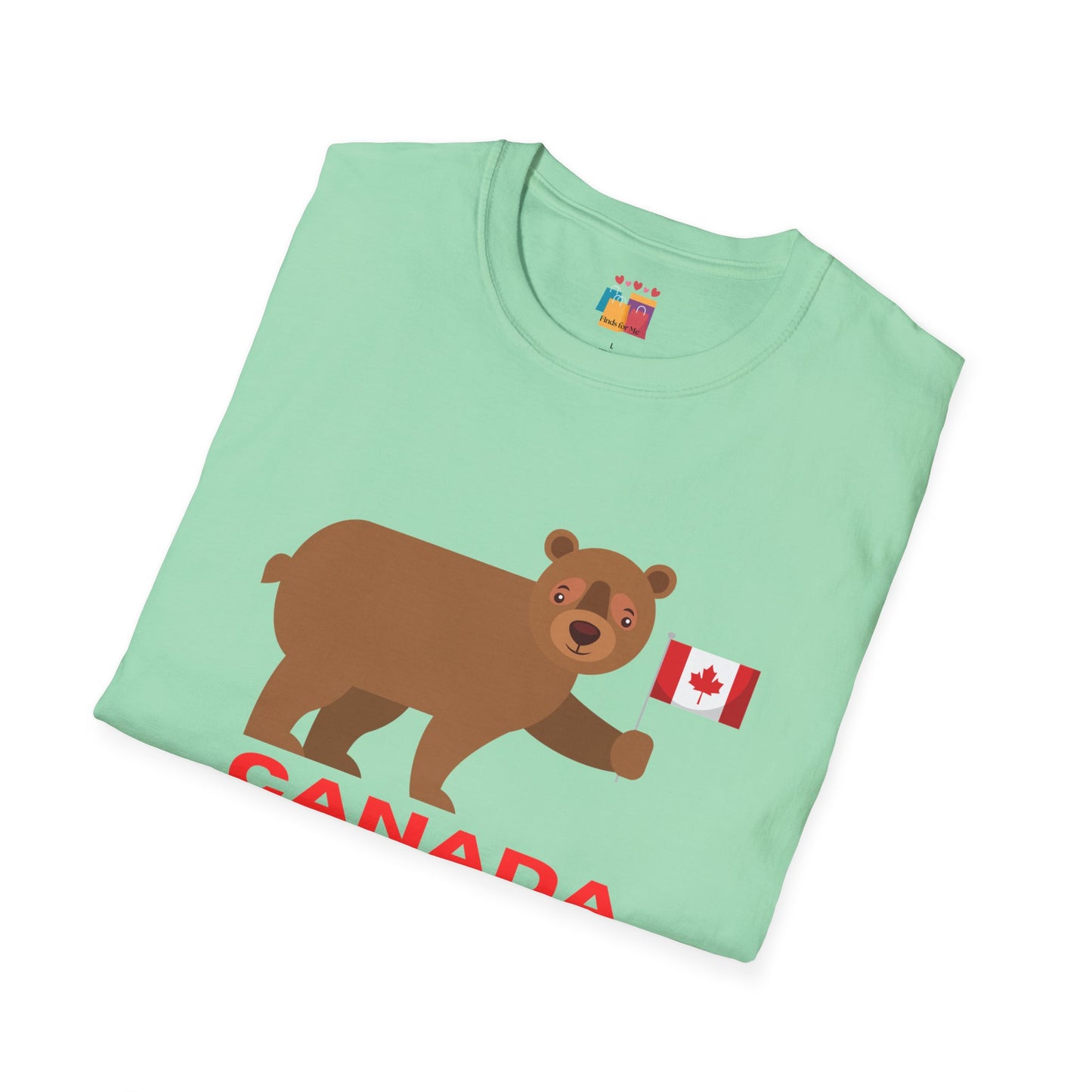 Canada Bear Graphic T-Shirt - Perfect for Travel Lovers