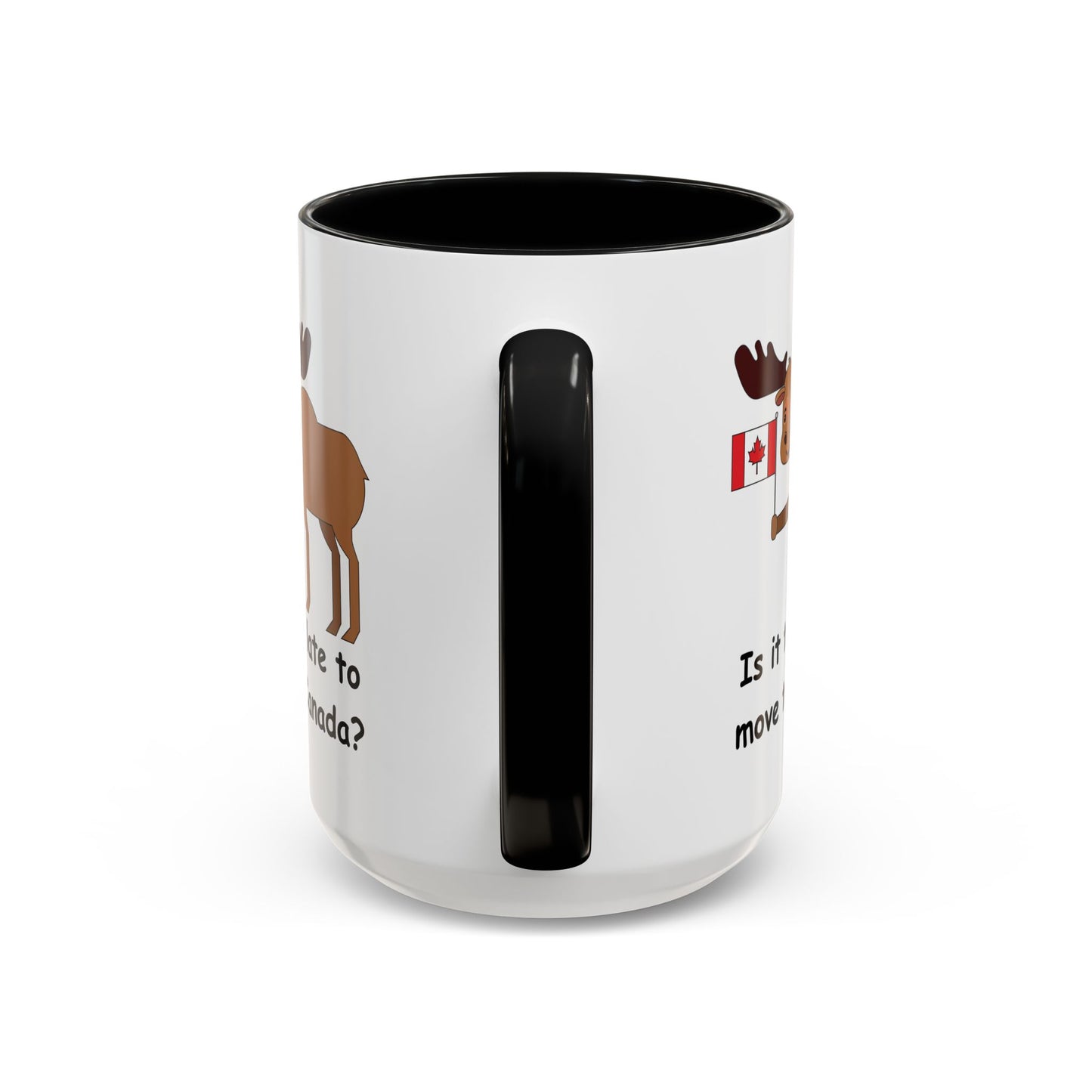 Funny Moose Accent Coffee Mug - Perfect Gift for Canada Lovers