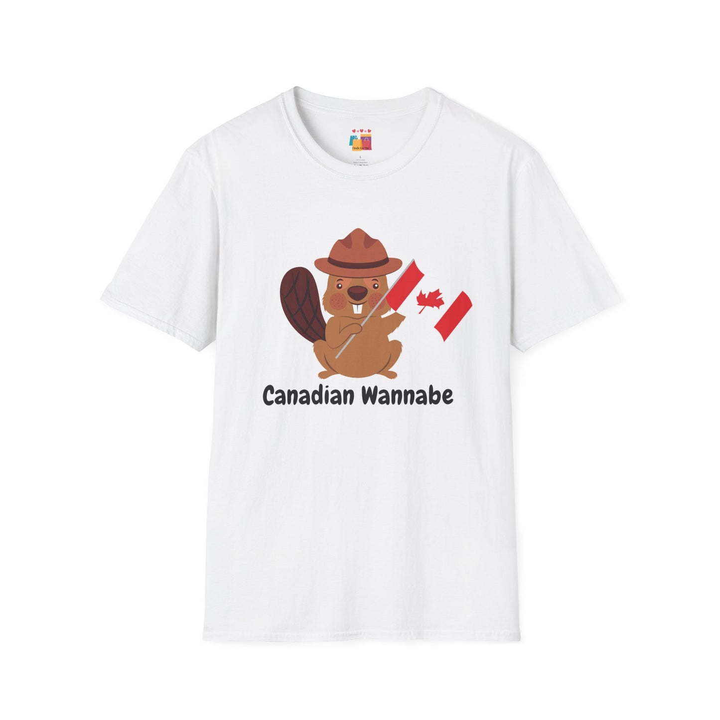 Cute Canadian Beaver Unisex Softstyle T-Shirt