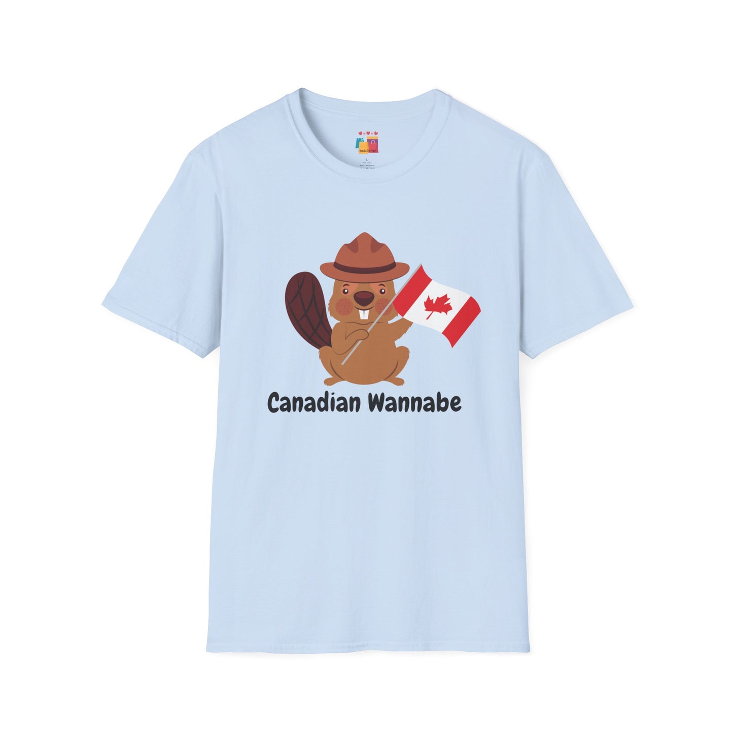 Cute Canadian Beaver Unisex Softstyle T-Shirt