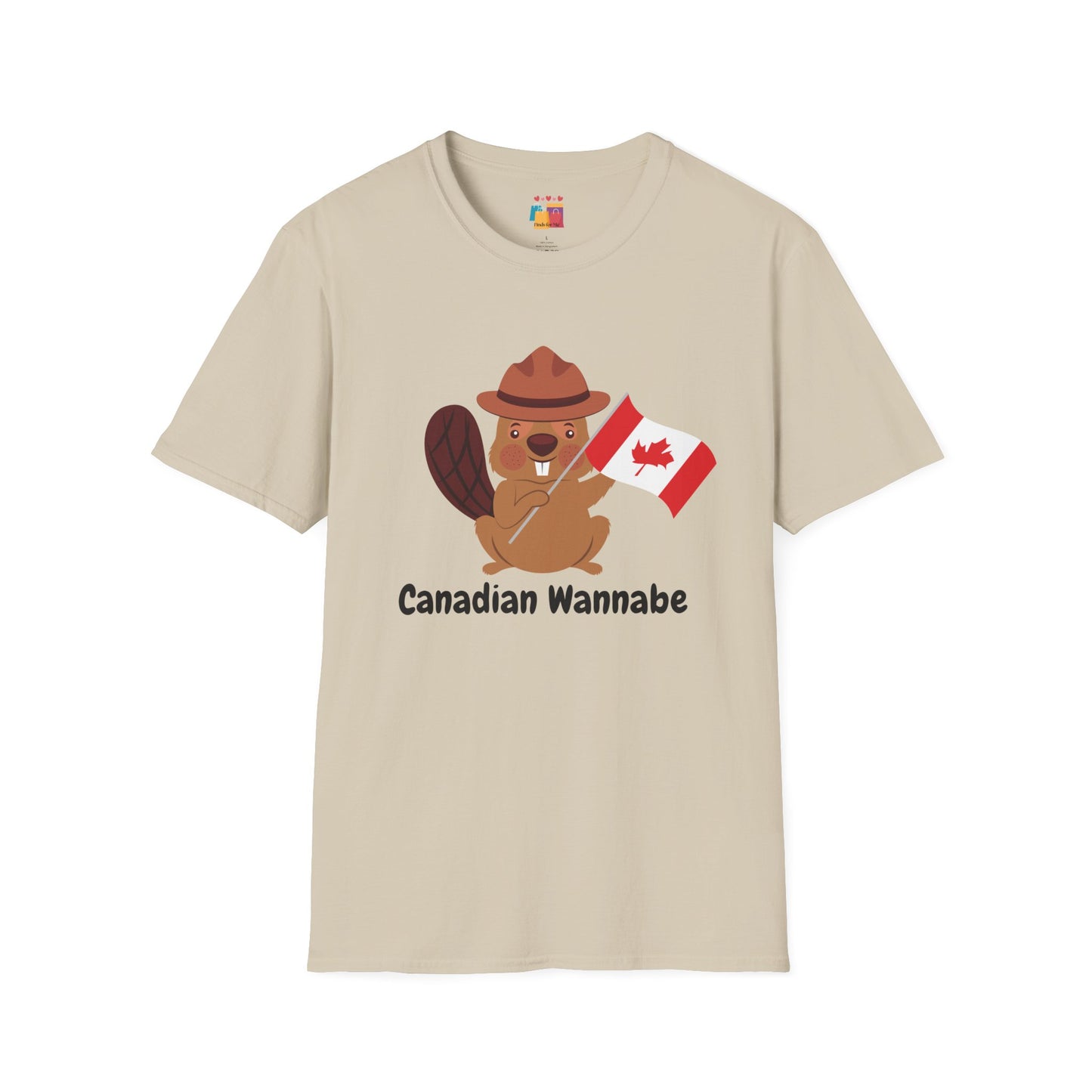 Cute Canadian Beaver Unisex Softstyle T-Shirt