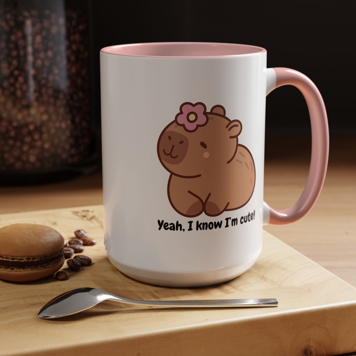 Cute Capybara Accent Coffee Mug - Perfect Gift for Animal Lovers