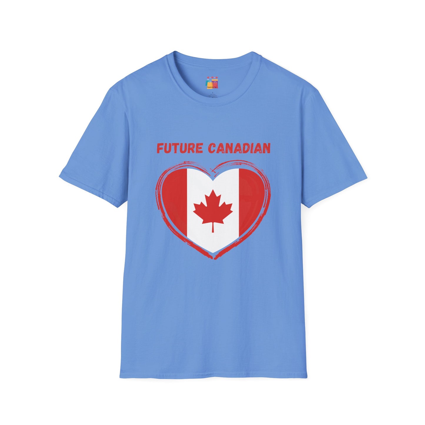 Future Canadian Unisex Softstyle T-Shirt - Perfect Gift for New Canadians