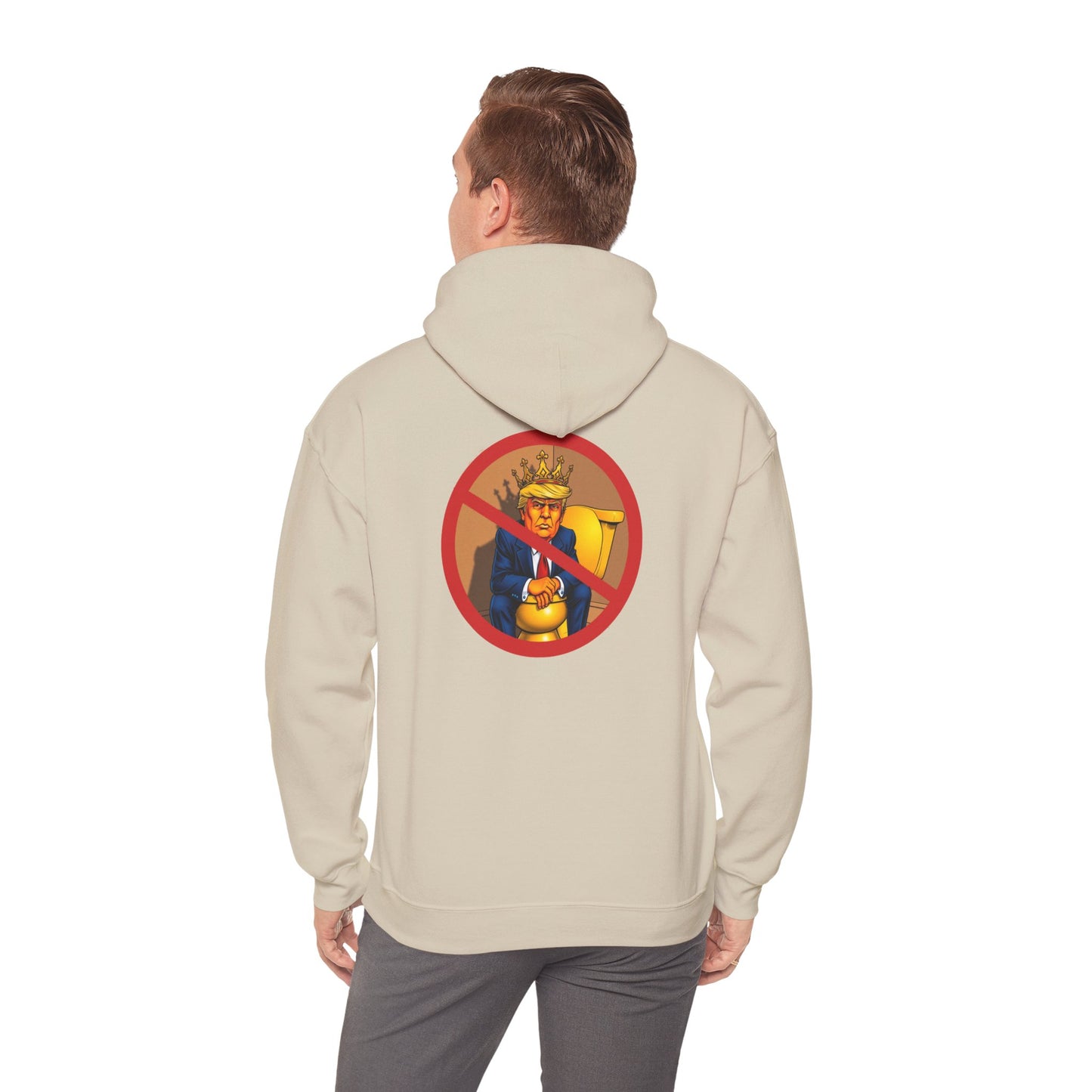 NO KINGS Hoodie — Anti-Monarchist Graphic Pullover