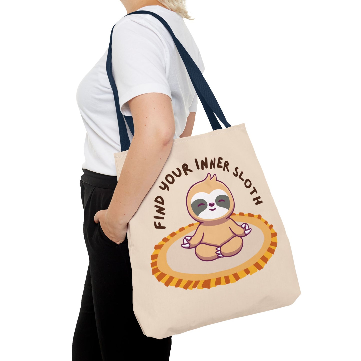 Find Your Inner Sloth Tote Bag - Fun & Relaxing Sloth Design, Perfect for Gifts and Everyday Use