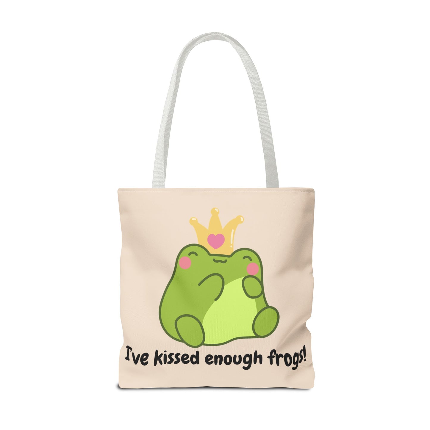 Cute Froggy Tote Bag - 'I've Kissed Enough Frogs!'