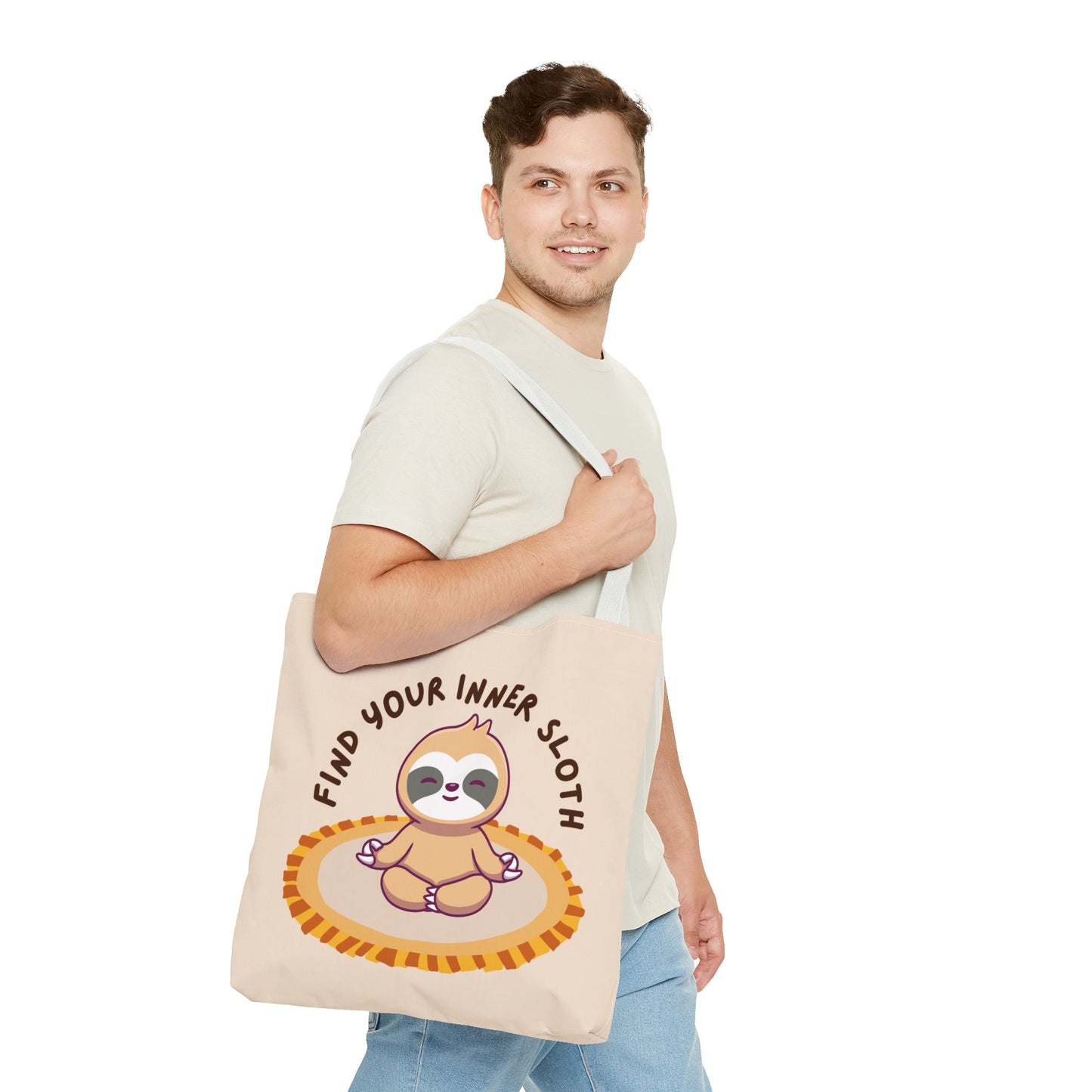 Find Your Inner Sloth Tote Bag - Fun & Relaxing Sloth Design, Perfect for Gifts and Everyday Use