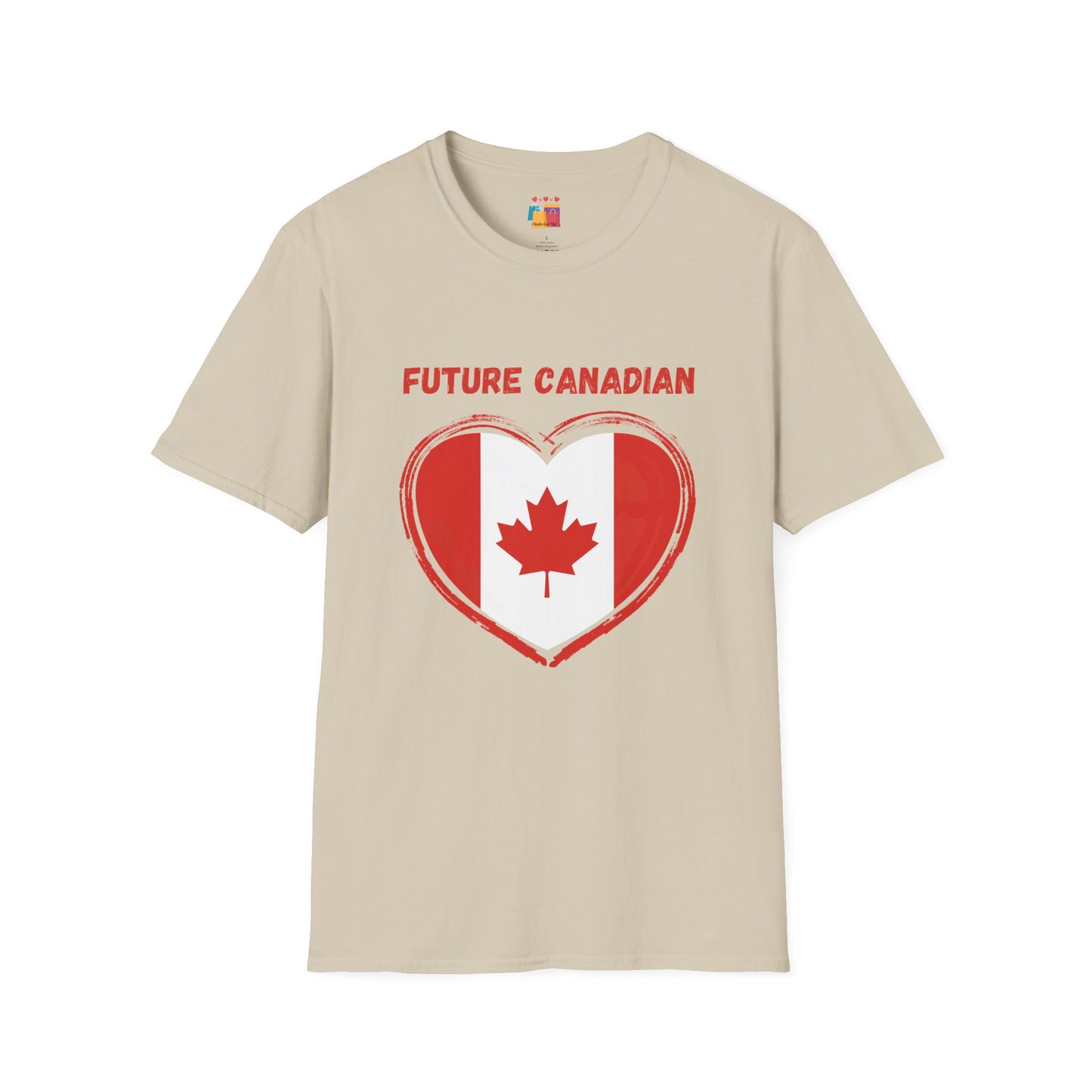 Future Canadian Unisex Softstyle T-Shirt - Perfect Gift for New Canadians