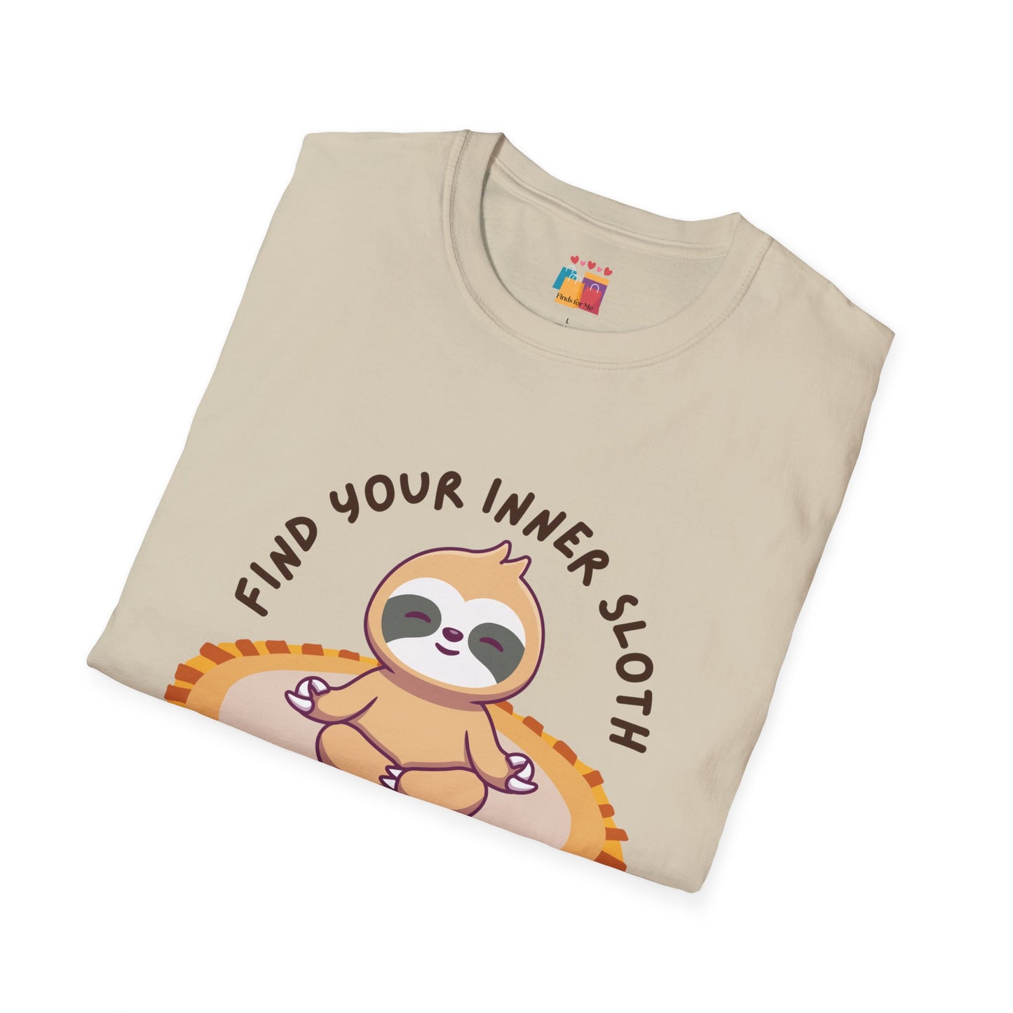 Find Your Inner Sloth Unisex Softstyle T-Shirt - Relaxed Vibe for Chill Lovers