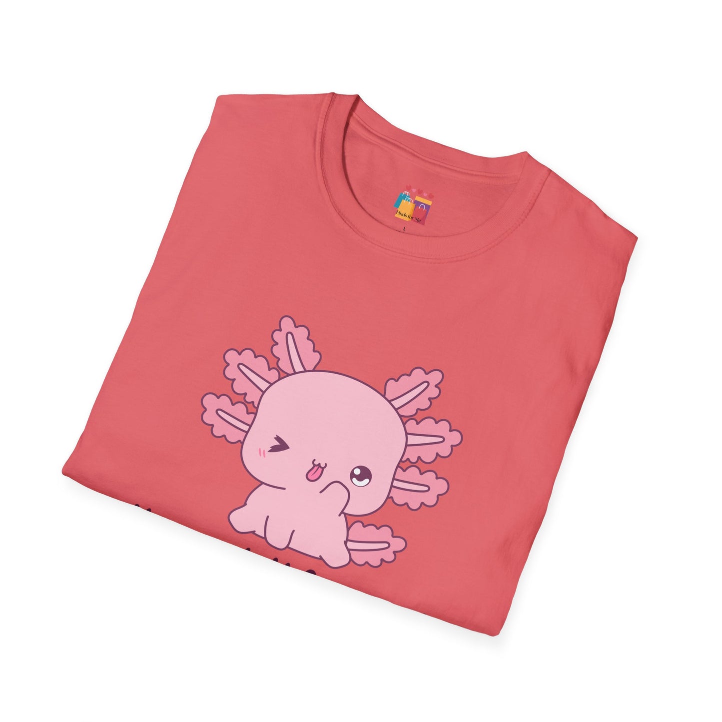 Cute Axolotl T-Shirt - 'You Axolotl from Me!' - Unisex Softstyle Tee