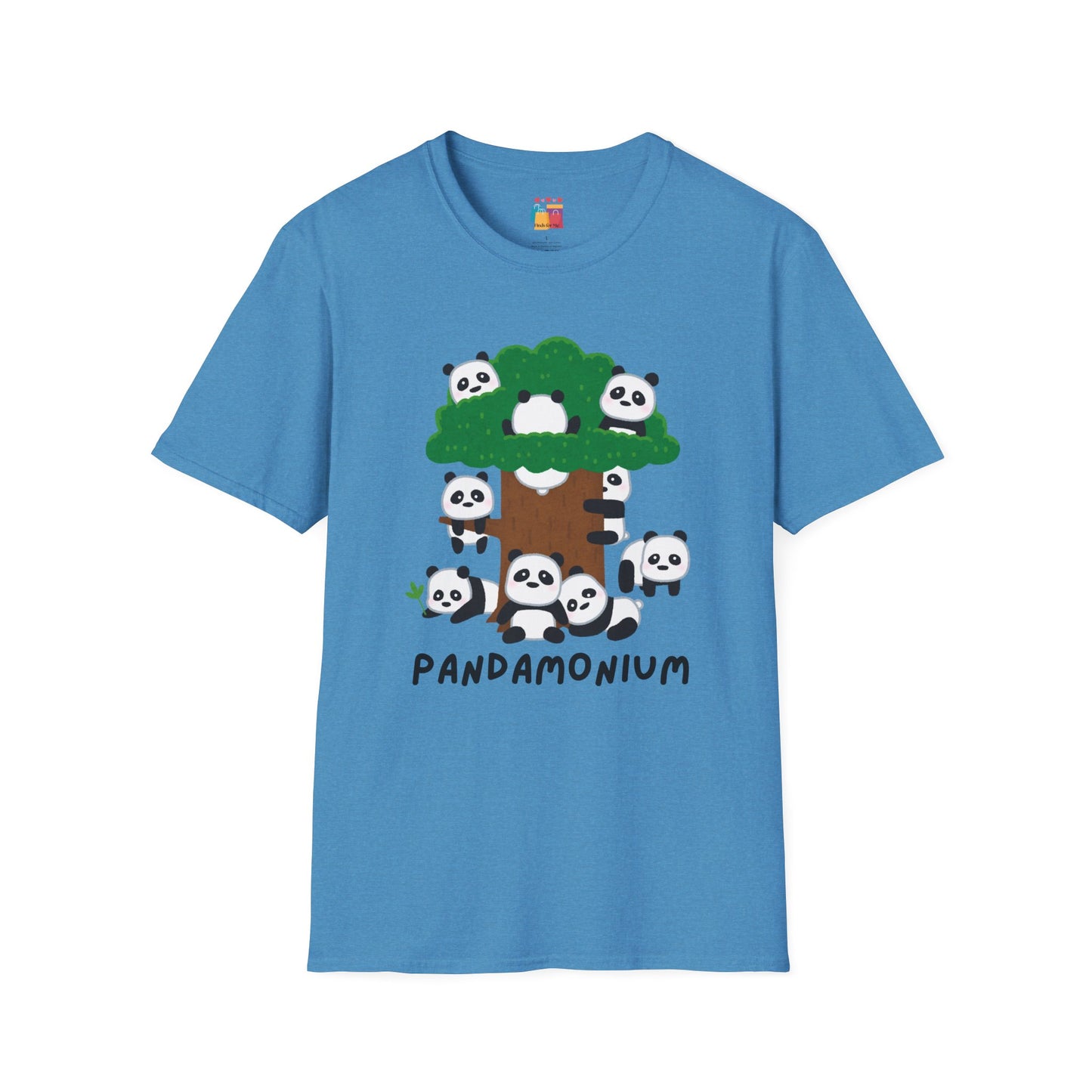 Panda Pandamonium Unisex Softstyle T-Shirt - Cute Nature Graphic Tee