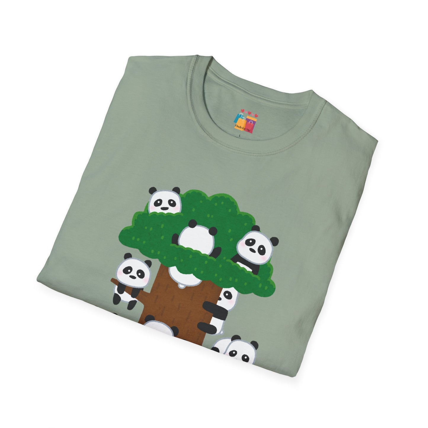 Panda Pandamonium Unisex Softstyle T-Shirt - Cute Nature Graphic Tee