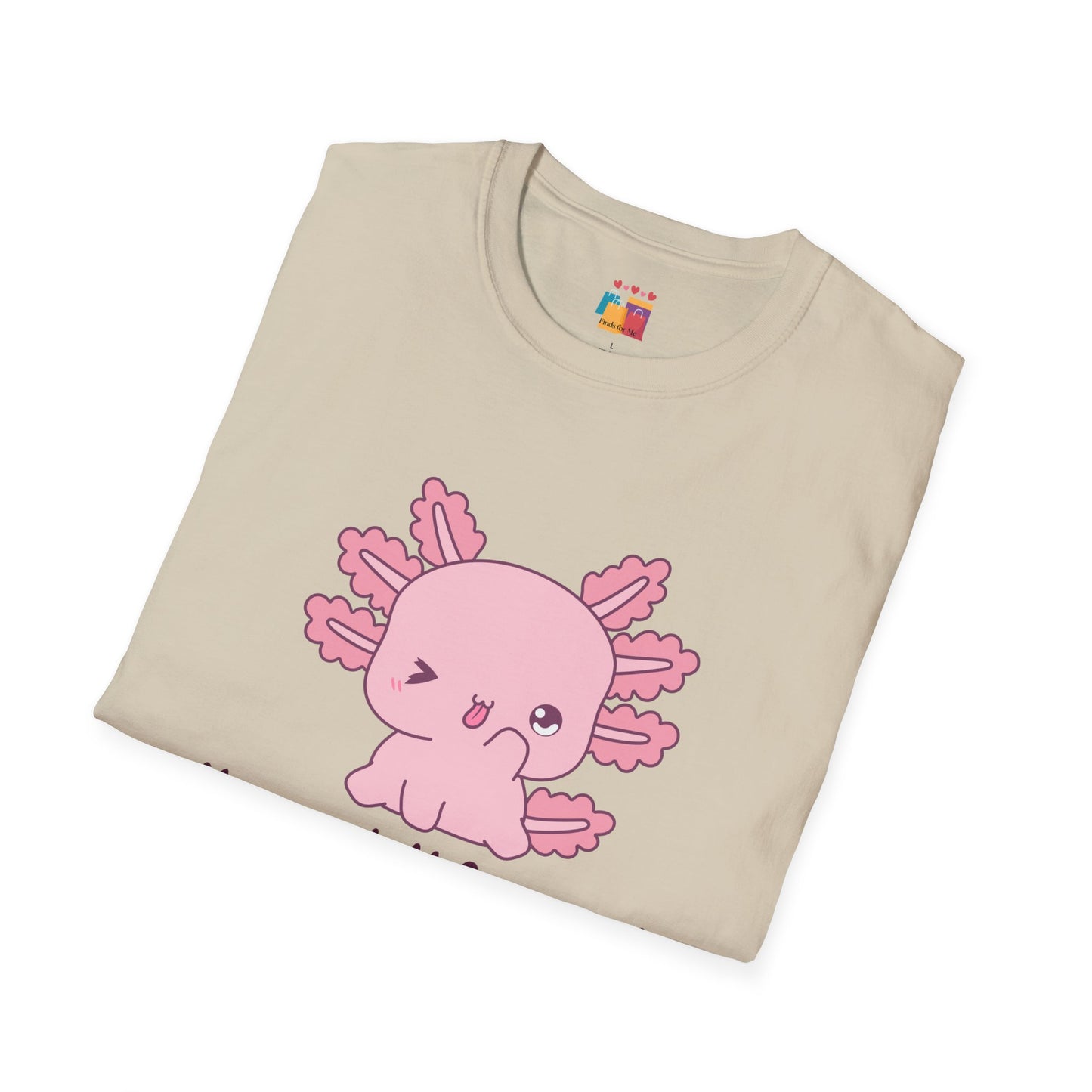 Cute Axolotl T-Shirt - 'You Axolotl from Me!' - Unisex Softstyle Tee